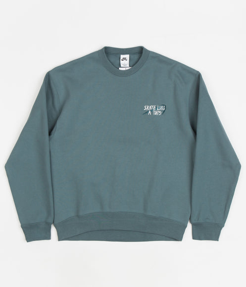 Nike SB x Skate Like A Girl Fleece Crewneck Sweatshirt - Mineral