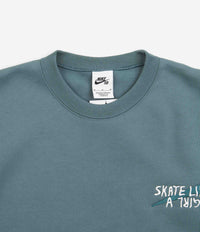 Nike SB x Skate Like A Girl Fleece Crewneck Sweatshirt - Mineral