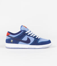 Nike SB x Why So Sad? Dunk Low Premium Shoes - Coastal Blue / Coastal Blue - Light Blue