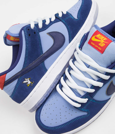 Nike SB x Why So Sad? Dunk Low Premium Shoes - Coastal Blue / Coastal Blue - Light Blue