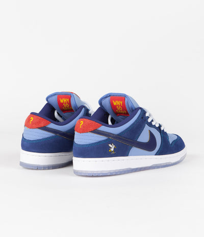 Nike SB x Why So Sad? Dunk Low Premium Shoes - Coastal Blue / Coastal Blue - Light Blue