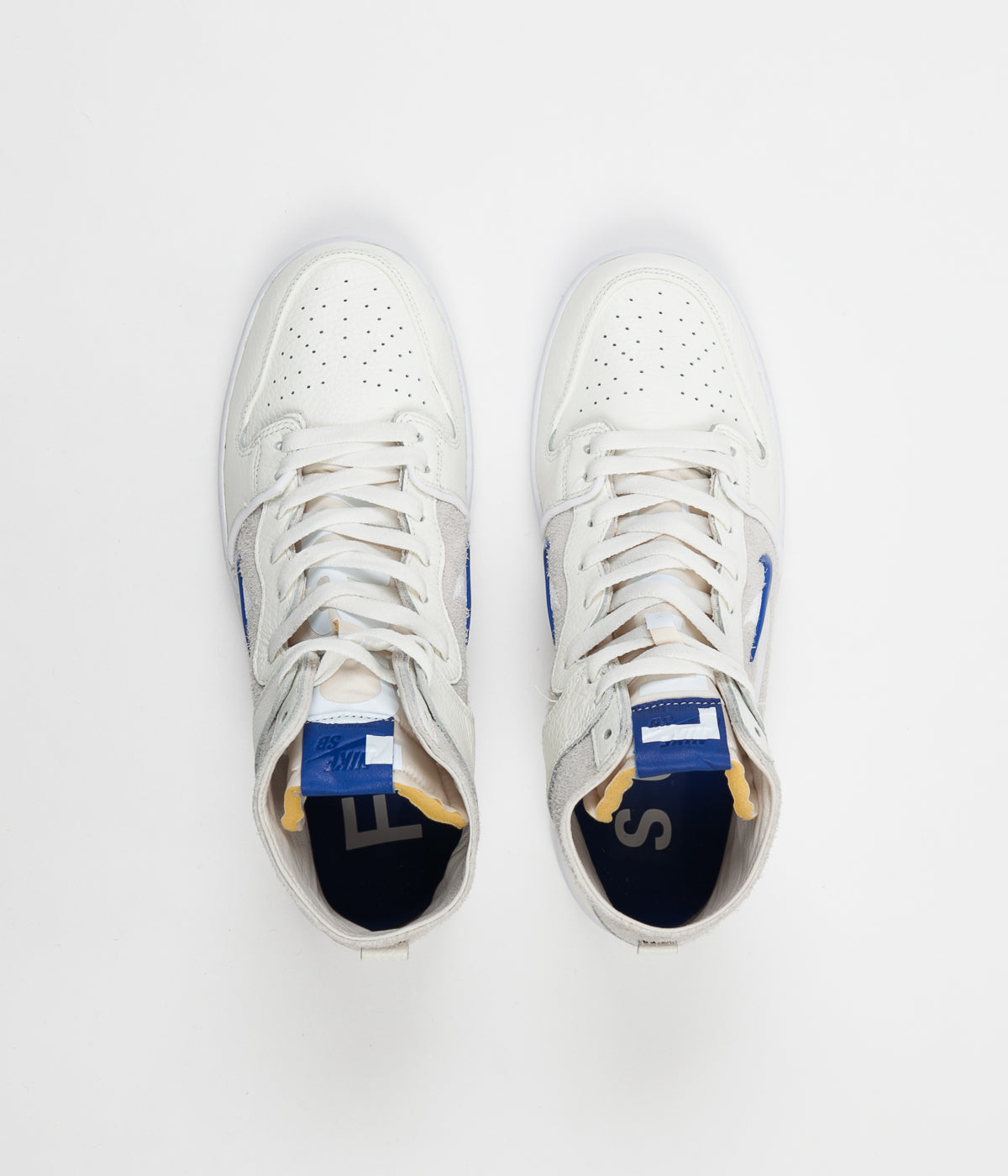 Nike SB x Soulland Dunk High Pro Shoes - Sail / Game Royal - White