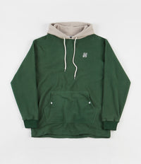 North N Logo 2 Tone Fleece Hoodie - Green / Grey