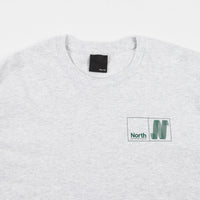 North N Logo Long Sleeve T-Shirt - Ash / Green thumbnail