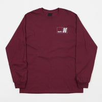 North N Logo Long Sleeve T-Shirt - Burgundy / White thumbnail