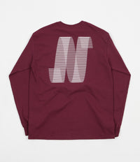 North N Logo Long Sleeve T-Shirt - Burgundy / White