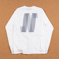 North N Logo Long Sleeve T-Shirt - White / Navy thumbnail