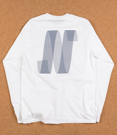 North N Logo Long Sleeve T-Shirt - White / Navy