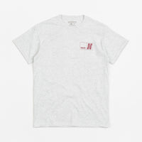 North N Logo T-Shirt - Ash / Burgundy thumbnail