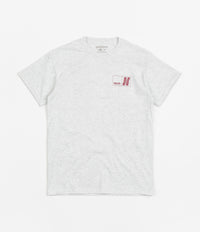 North N Logo T-Shirt - Ash / Burgundy