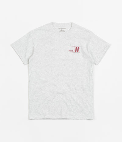 North N Logo T-Shirt - Ash / Burgundy