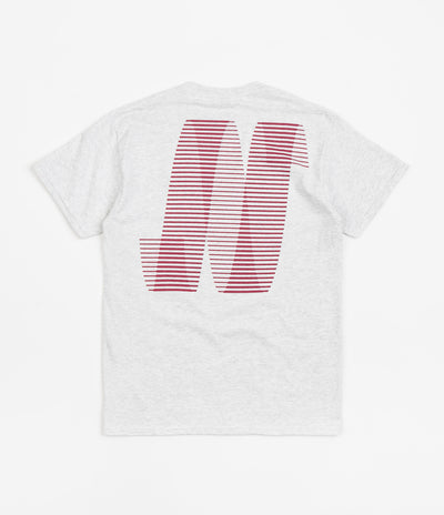 North N Logo T-Shirt - Ash / Burgundy