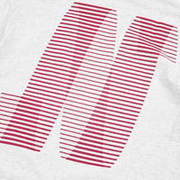 North N Logo T-Shirt - Ash / Burgundy thumbnail