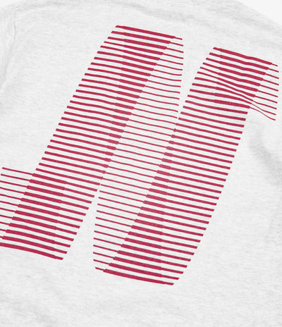 North N Logo T-Shirt - Ash / Burgundy