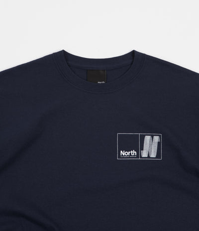 North N Logo T-Shirt - Navy / White