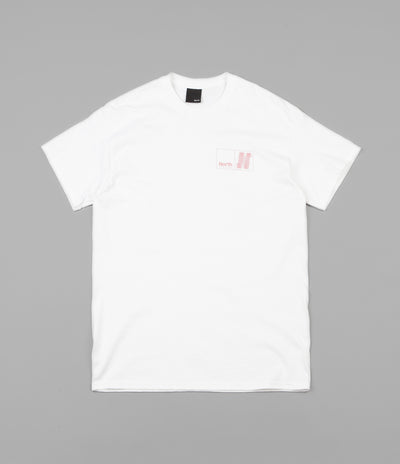 North N Logo T-Shirt - White / Peach