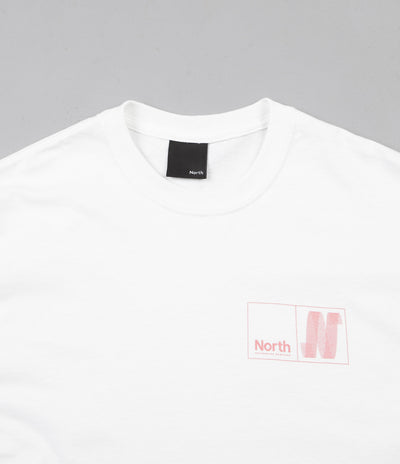 North N Logo T-Shirt - White / Peach