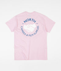 North Supplies Logo T-Shirt - Light Pink / Blue / White