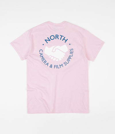 North Supplies Logo T-Shirt - Light Pink / Blue / White