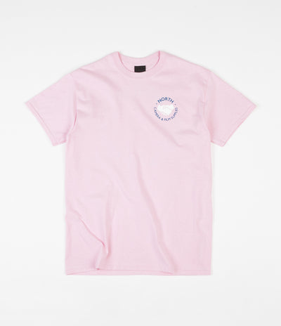 North Supplies Logo T-Shirt - Light Pink / Blue / White