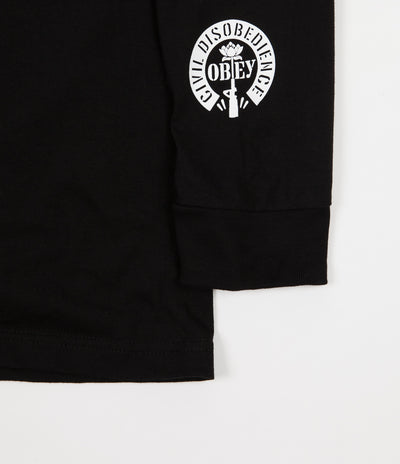 Obey Civil Disobedience Long Sleeve T-Shirt - Black