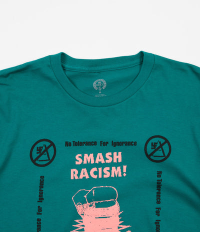 Obey Smash Racism Long Sleeve T-Shirt - Teal