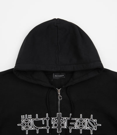 Octagon Surudoi Zip Hoodie - Black