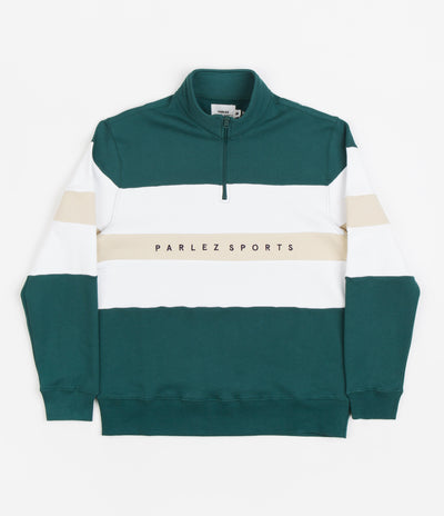 Parlez Aback Quarter Zip Sweatshirt - Deep Teal