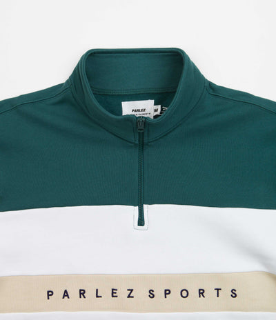 Parlez Aback Quarter Zip Sweatshirt - Deep Teal