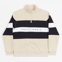 Parlez Aback Quarter Zip Sweatshirt - Ecru thumbnail