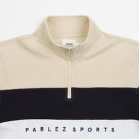 Parlez Aback Quarter Zip Sweatshirt - Ecru thumbnail