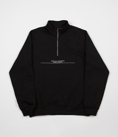 Parlez Bar 1/4 Zip Sweatshirt - Black