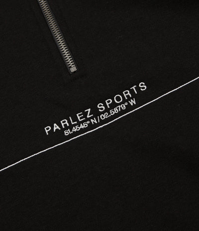 Parlez Bar 1/4 Zip Sweatshirt - Black