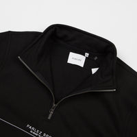 Parlez Bar 1/4 Zip Sweatshirt - Black thumbnail