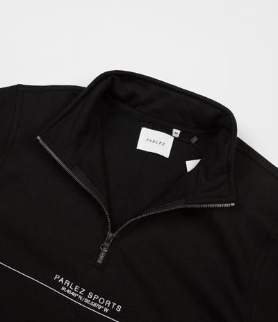 Parlez Bar 1/4 Zip Sweatshirt - Black