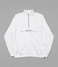 Parlez Bar 1/4 Zip Sweatshirt - White