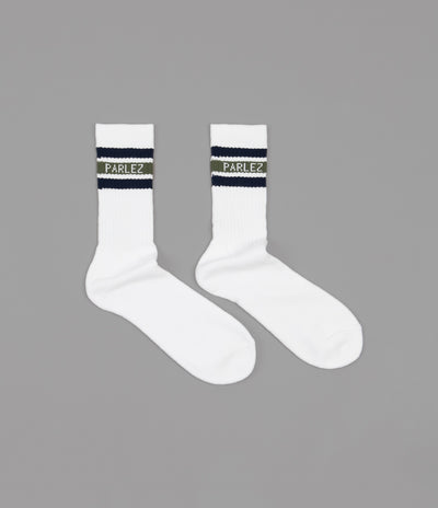 Parlez Block 2 Tone Socks - Khaki