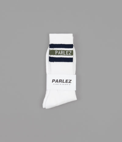 Parlez Block 2 Tone Socks - Khaki