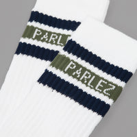 Parlez Block 2 Tone Socks - Khaki thumbnail