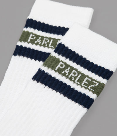 Parlez Block 2 Tone Socks - Khaki