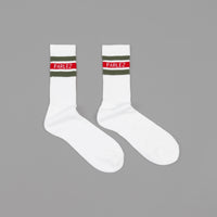 Parlez Block 2 Tone Socks - Red thumbnail