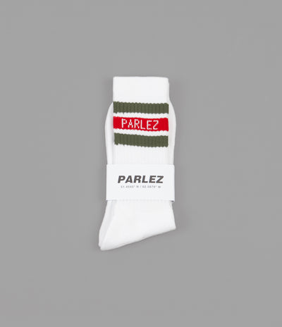 Parlez Block 2 Tone Socks - Red