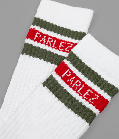 Parlez Block 2 Tone Socks - Red