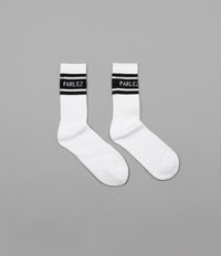 Parlez Block Socks - White / Black