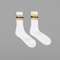 Parlez Block Socks - White / Navy / Yellow thumbnail