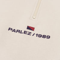 Parlez Cardinal 1/4 Zip Sweatshirt - Ecru thumbnail