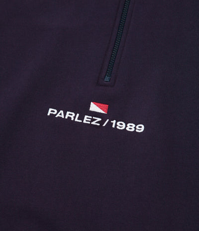 Parlez Cardinal 1/4 Zip Sweatshirt - Navy