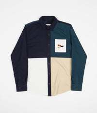 Parlez Colour Block Shirt - Ecru