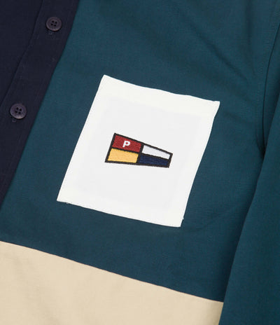 Parlez Colour Block Shirt - Ecru