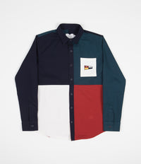 Parlez Colour Block Shirt - Red